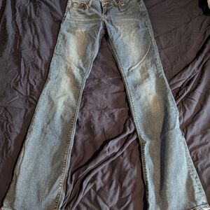 Classic Women's Blue Denim Bootcut Jeans